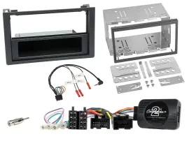 Einbauset Lenkradadapter Doppel DIN Autoradio für Saab 9-3 2008-2012
