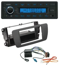 VDO Bluetooth AUX USB MP3 Autoradio für Seat Ibiza (ab 12) - tuam grey