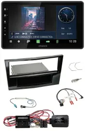 Kenwood Lenkrad Bluetooth USB DAB Autoradio für Opel Corsa D Klavierlack 09-14