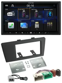 Автомагнитола Alpine 2DIN Bluetooth DAB USB для Volvo S60/S70/C70/V70 (2000–2003)