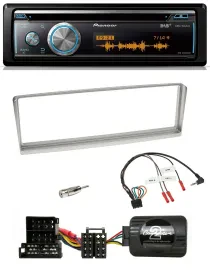 Pioneer Lenkrad DAB USB CD Bluetooth Autoradio für Alfa Romeo 156 2002-2003 silb