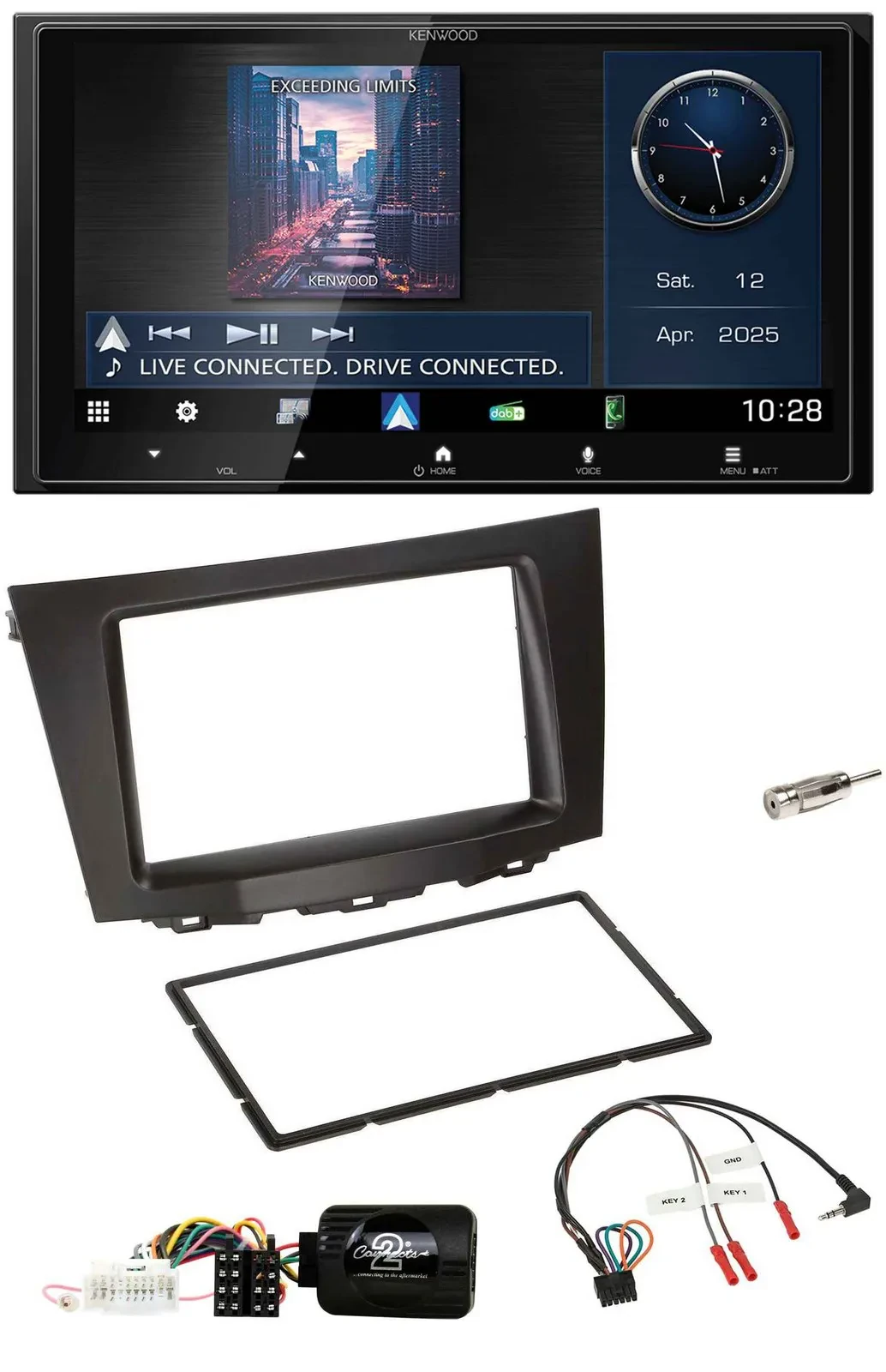 Автомагнитола для Suzuki Kizashi Kenwood 2-DIN, Bluetooth, USB, DAB (с 2010)