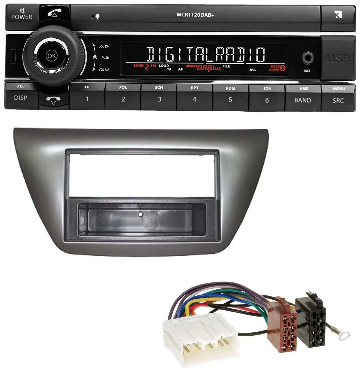Kienzle Bluetooth MP3 USB DAB Autoradio für Mitsubishi Lancer Evo 2004-2008