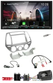 Автомагнитола Kenwood 2-DIN, USB, DAB, Bluetooth для Hyundai i20 (2012–2014)