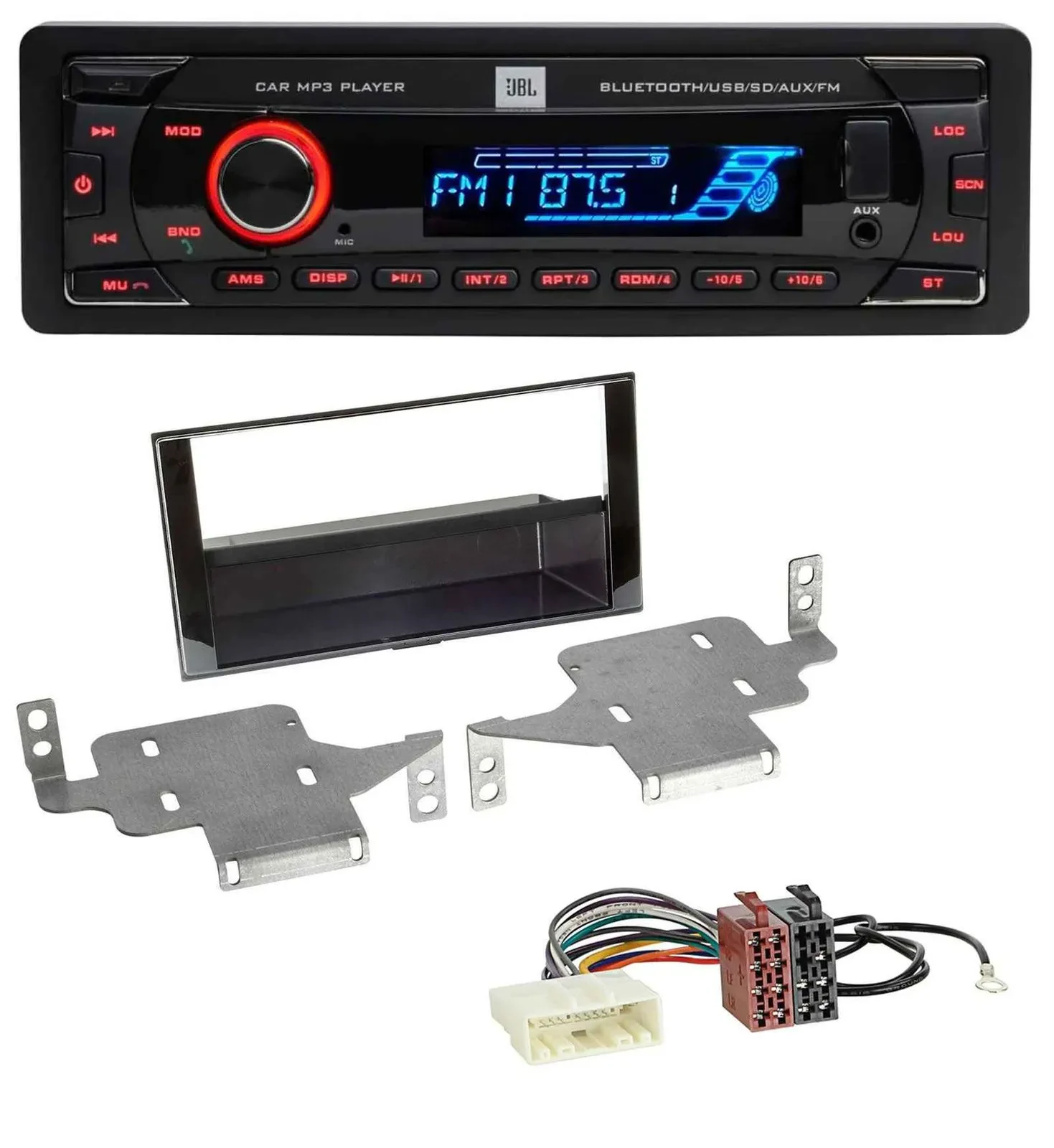 JBL AUX MP3 USB Bluetooth SD Autoradio für Nissan Juke (ab 2014)