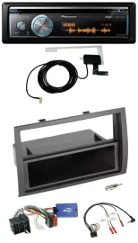 Pioneer Bluetooth DAB Lenkrad USB CD Autoradio für Fiat Ducato 2008-2011 schwarz