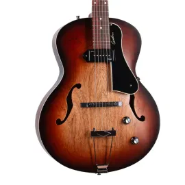 Godin 5th Avenue Kingpin P90 Hollowbody A/E Guitar, Rosewood FB, Vintage Burst