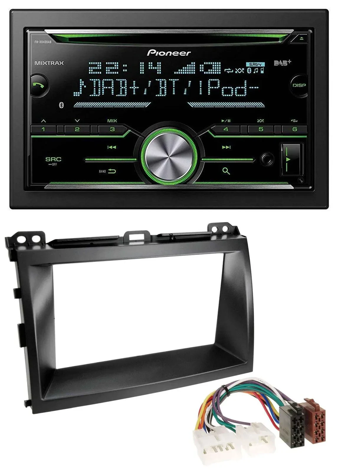 Pioneer Bluetooth MP3 DAB 2DIN USB CD Autoradio für Lexus GX-470 (2003-2009)