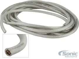 NVX XW4WH20 20 ft. of Frosted White 4-Gauge EnvyFlex Power/Ground Wire Cable