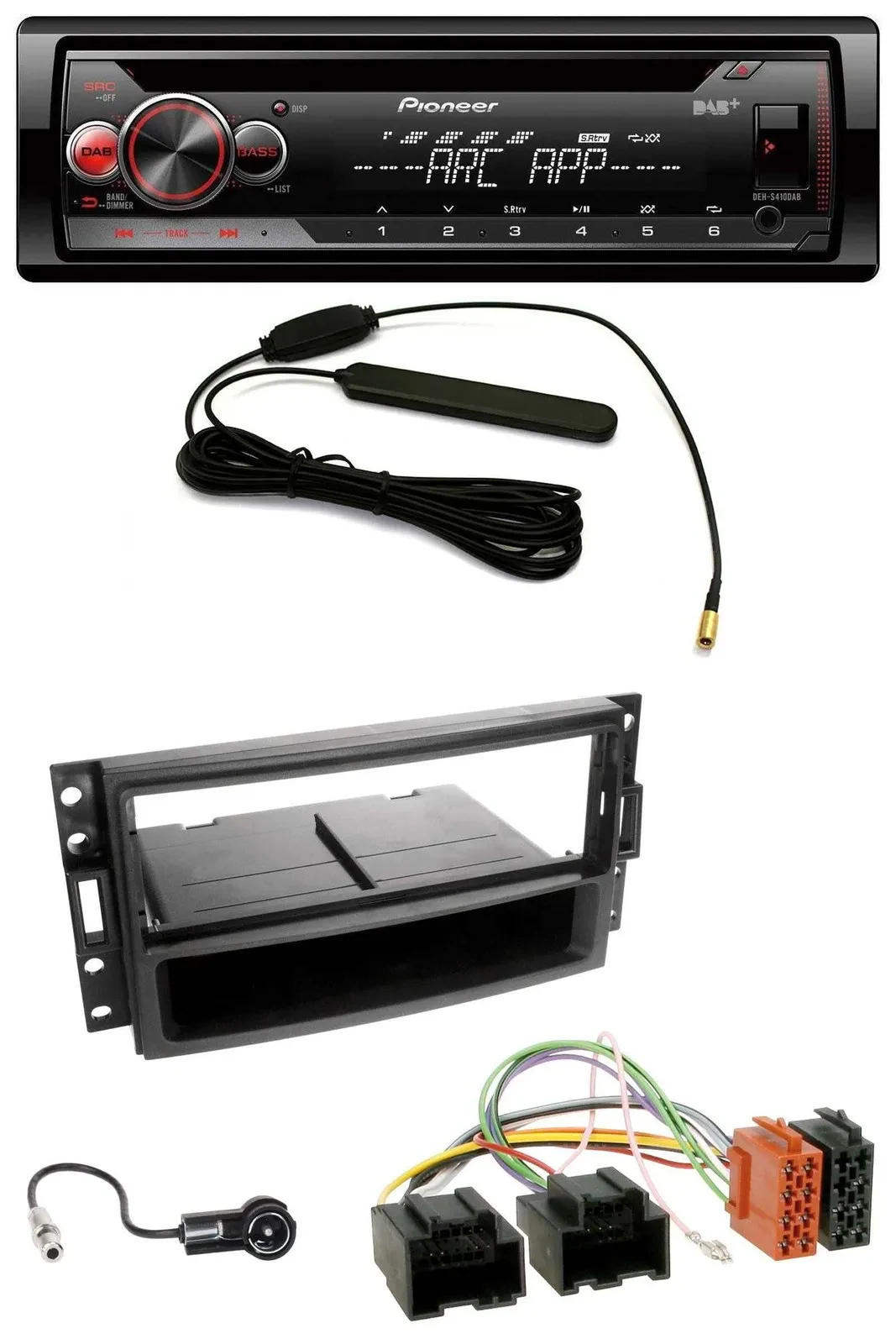 Pioneer CD USB AUX DAB MP3 Autoradio für Chevrolet Corvette Uplander 05-13