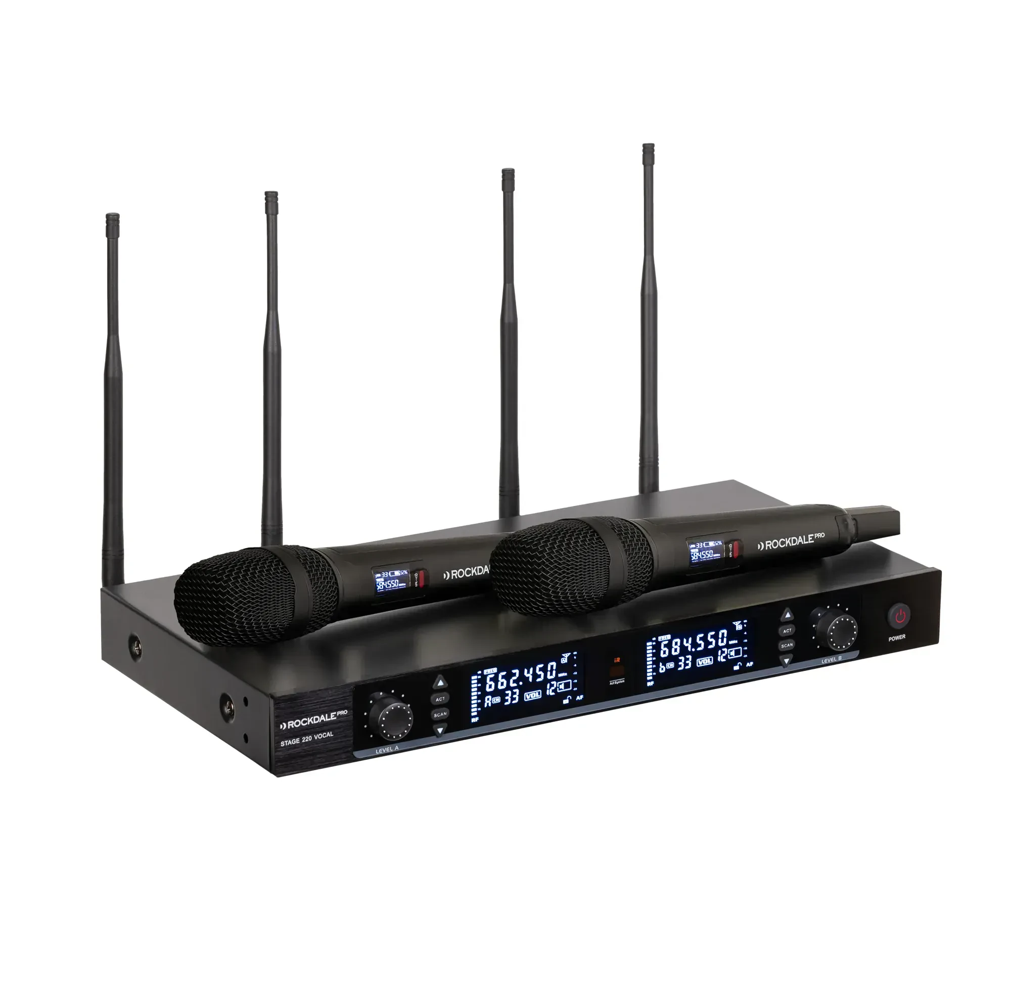 Микрофонная радиосистема Rockdale Pro Stage 220 BK Vocal