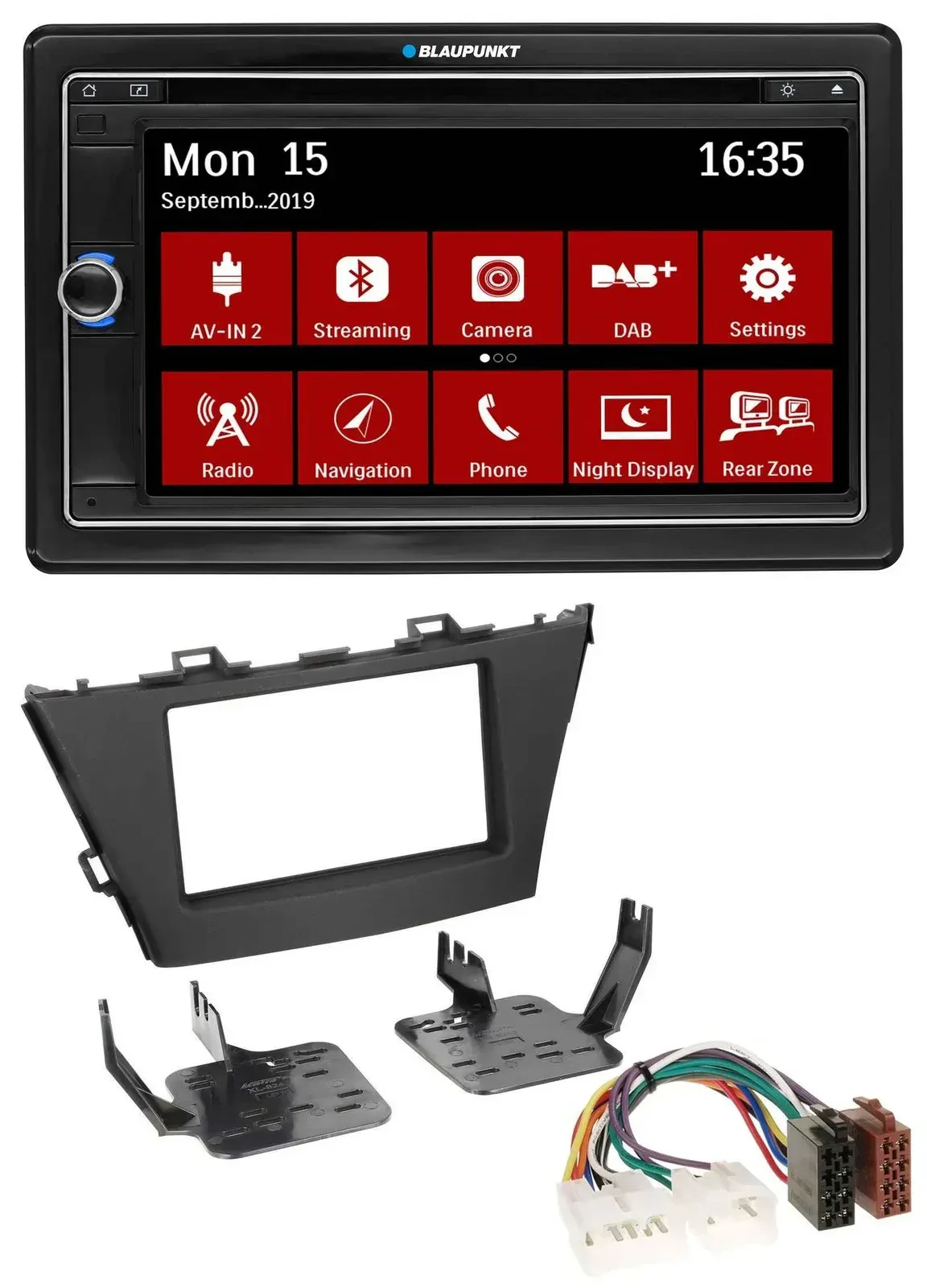 Blaupunkt Bluetooth DAB 2DIN USB DVD MP3 Autoradio für Toyota Prius+ (ab 2012)