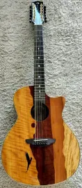 Luna Vista Eagle 12 String  Tropical Wood Acoustic Electric Guitar w/Hard Case