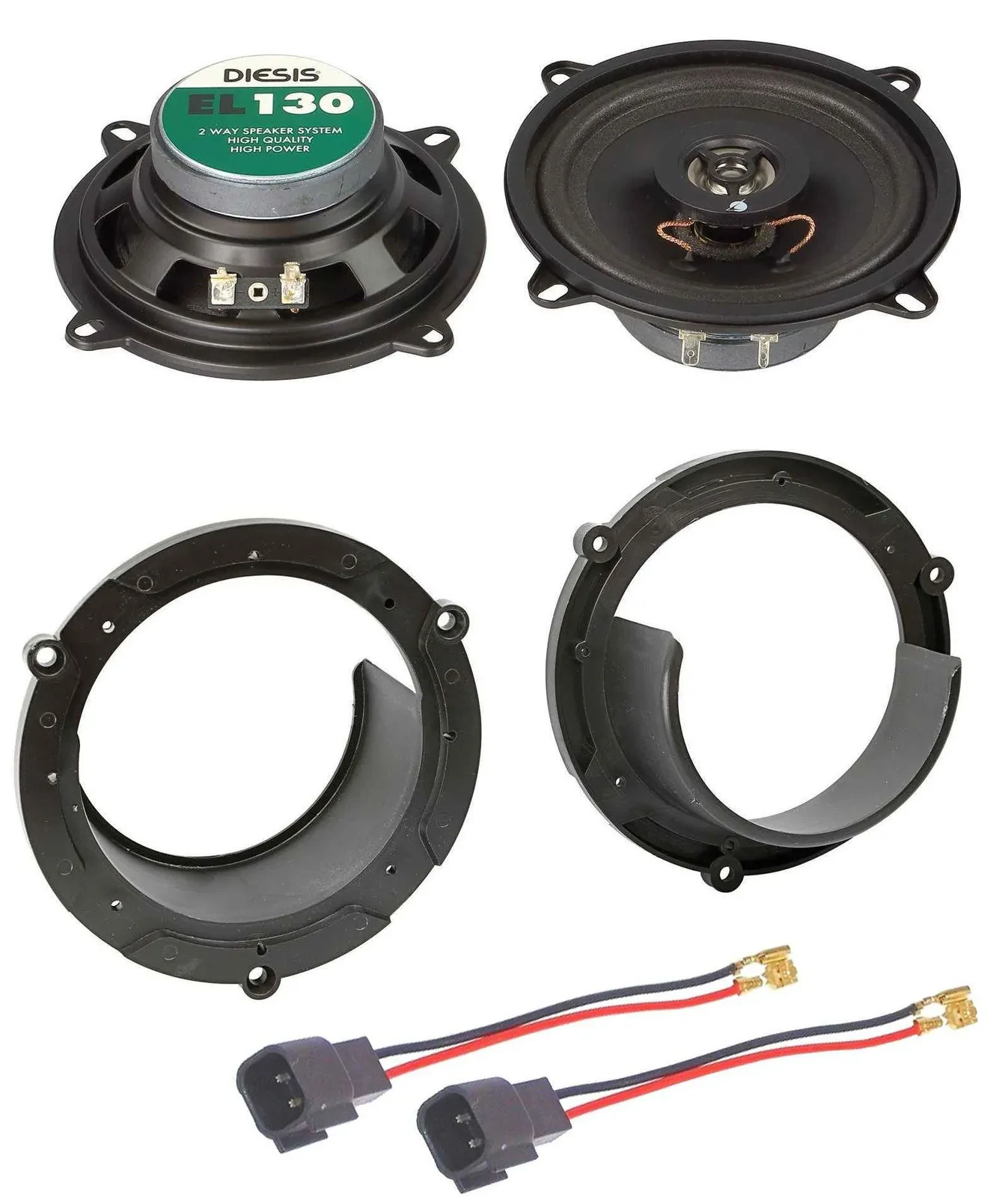 ACV 2-Wege 13cm 80Watt Lautsprecher für Mazda 2 ab 03 Fronttür Heck Auto Boxen