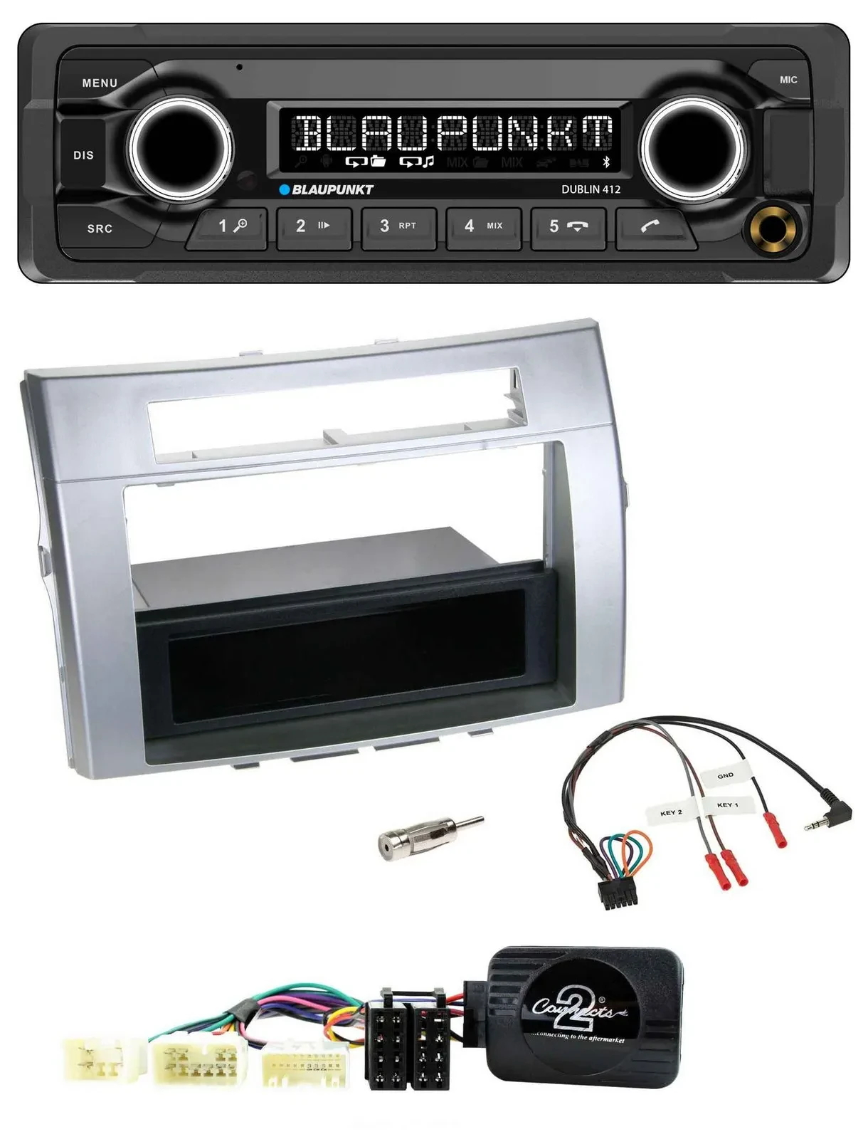 Blaupunkt MP3 Bluetooth USB Lenkrad Autoradio für Toyota Corolla Verso 2004-2007