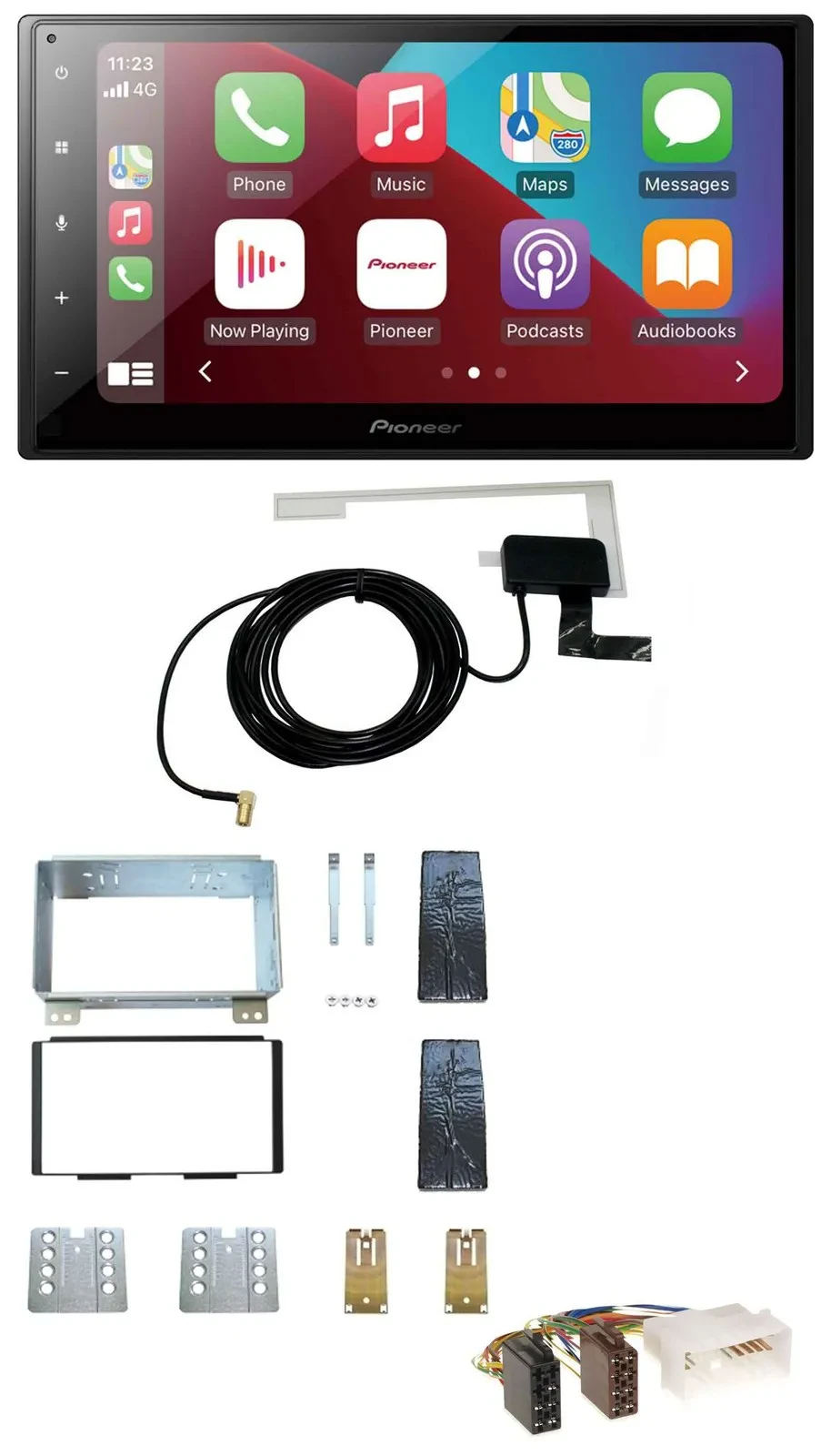 Автомагнитола Pioneer 2DIN, USB, Bluetooth, DAB, MP3 для Kia Carnival II VQ (2006–2011)