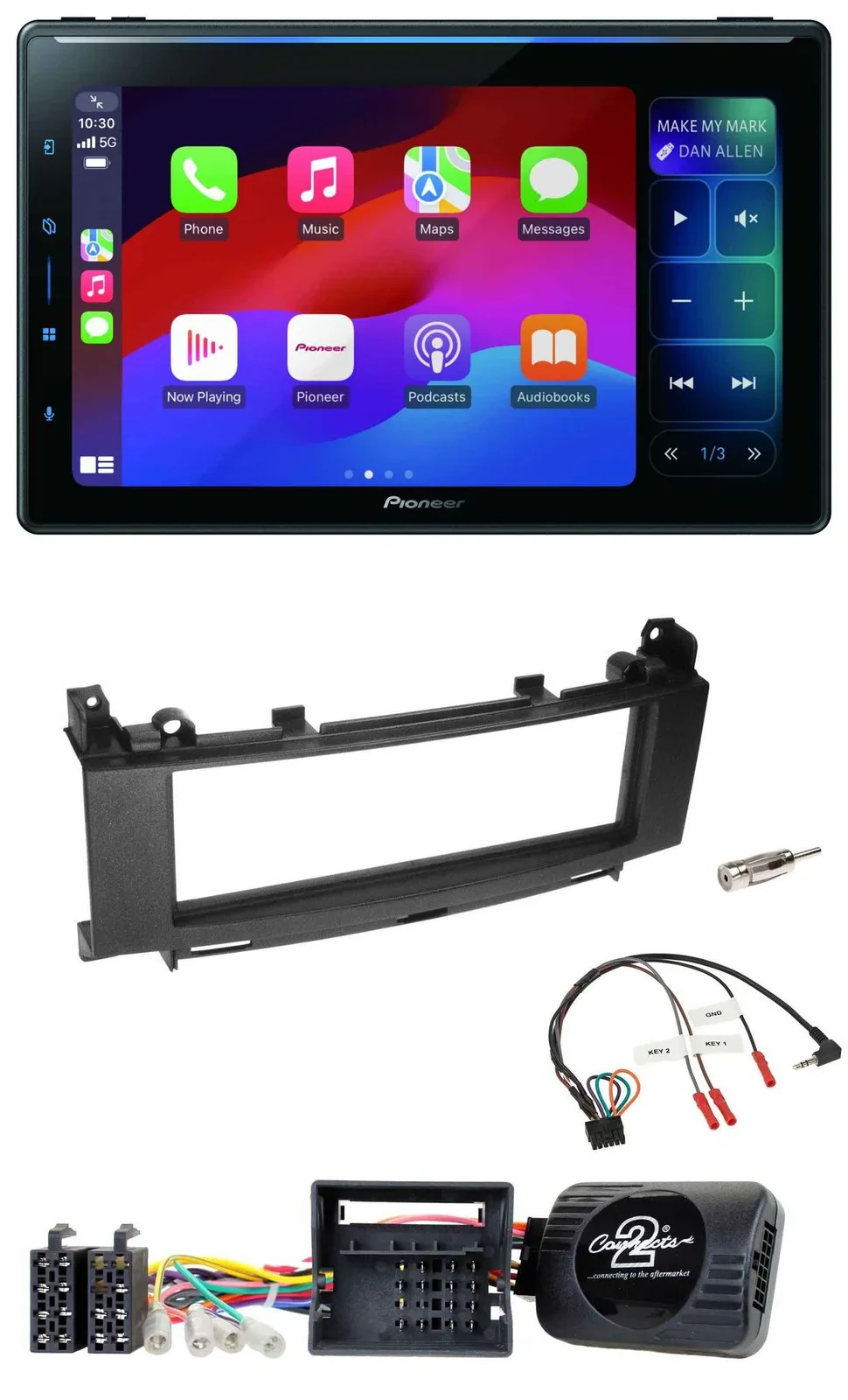 Pioneer Bluetooth DAB Lenkrad USB Autoradio für Mercedes A-Klasse 05-12 B-Klasse