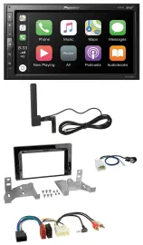 Автомагнитола для Toyota Aygo (AB7) Pioneer 2 DIN, Bluetooth, DAB, USB, MP3, черный глянец