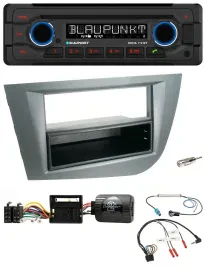 Blaupunkt Lenkrad MP3 CD Bluetooth USB Autoradio für Seat Leon 2005-2010 dunkelg