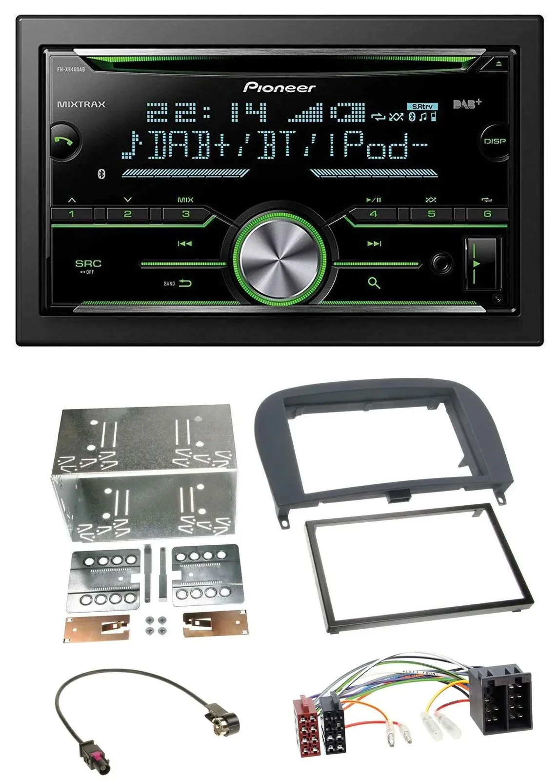 Pioneer Bluetooth MP3 DAB 2DIN USB CD Autoradio für Mercedes SL-Klasse 2001-2011