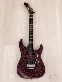 Электрогитара ESP Custom Shop SH Superstrat Pink Crackle w/gigbag Japan 1990s