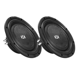 (2) NVX SMW10D4 | S-Series Shallow-Mount Dual 4-Ohm Subwoofers