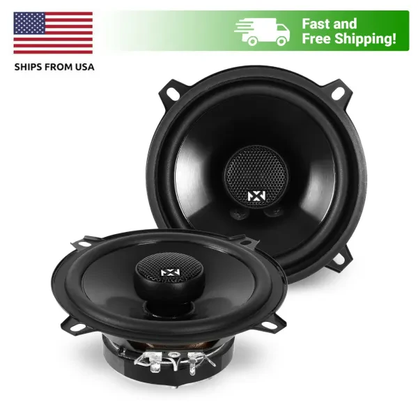 NVX VSP525 5.25" V-Series 2-Way Coaxial 160W Car Audio Speaker System