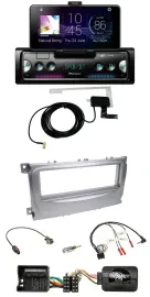 Автомагнитола Pioneer DAB, Bluetooth, USB, управление с руля, для Ford Galaxy/C-Max/Focus (с 2007)