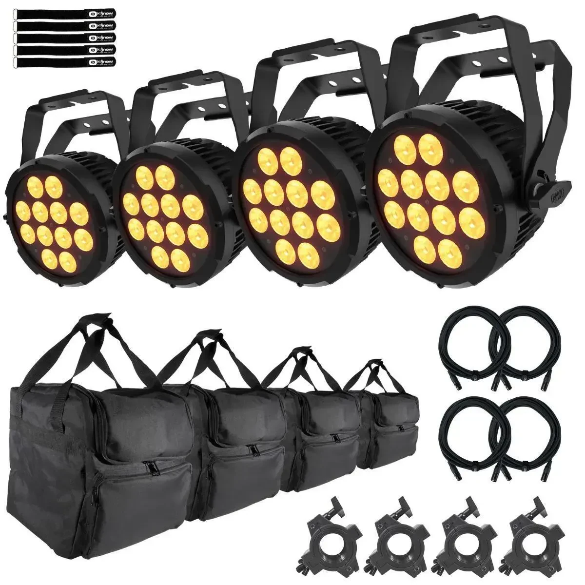 Светодиодный прибор Chauvet DJ SLIMPAR-PRO-Q-IP с аксессуарами (4 штуки)