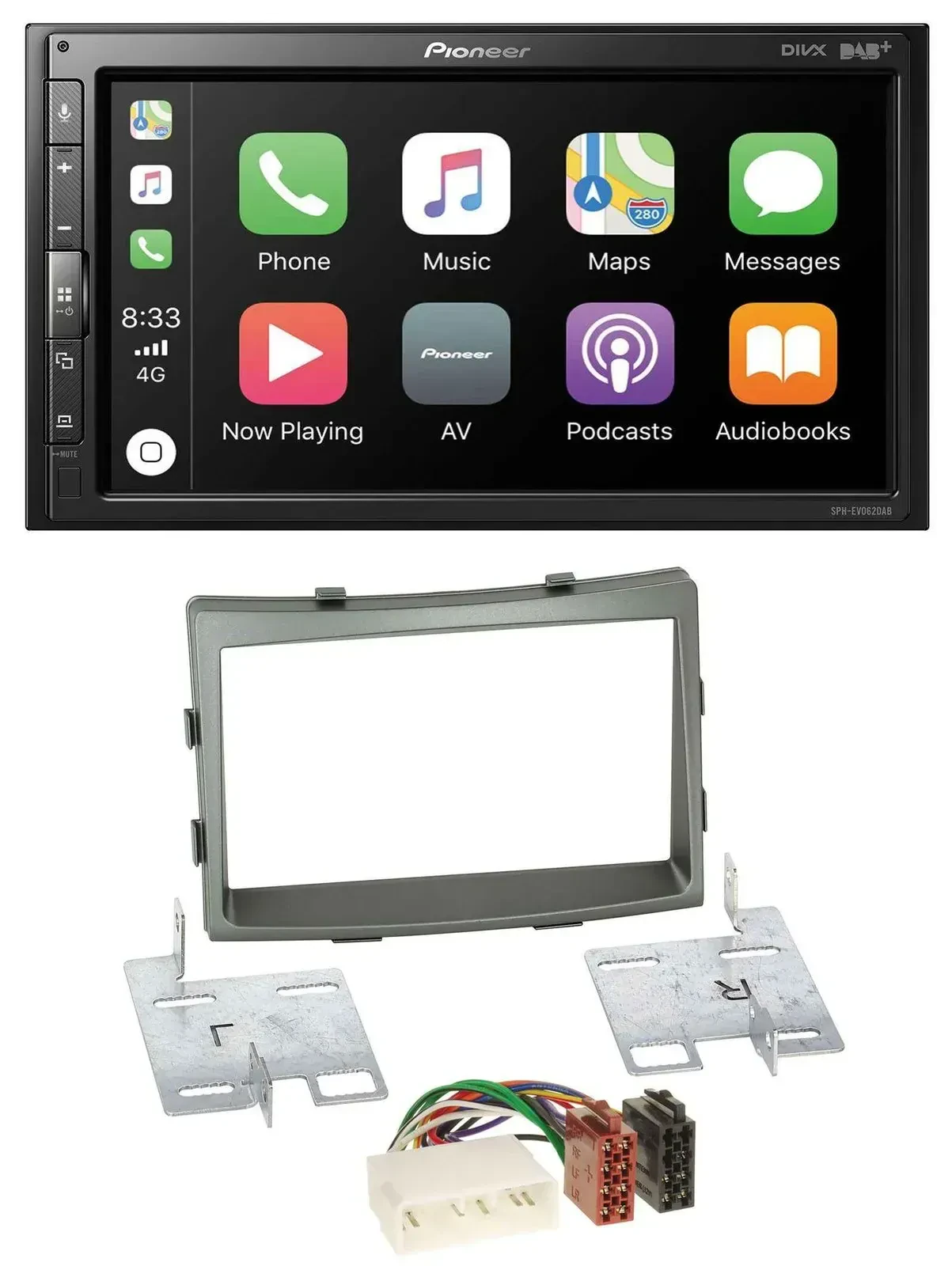 Автомагнитола Pioneer 2 DIN, USB, MP3, DAB, Bluetooth для SsangYong Rodius (с 2013)