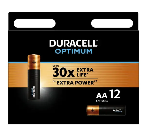 Элемент питания Duracell LR6-12BL Optimum AA (12 штук)