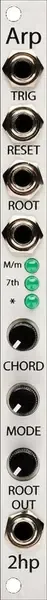 Модульный студийный синтезатор 2hp Arp Gate-Driven Arpeggiator Eurorack Synth Module