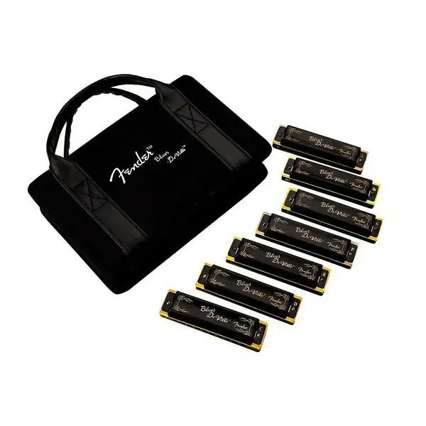 Набор губных гармошек диатонических Fender Blues Deville Harmonica Set (C, G, A, D, F, E, Bb)