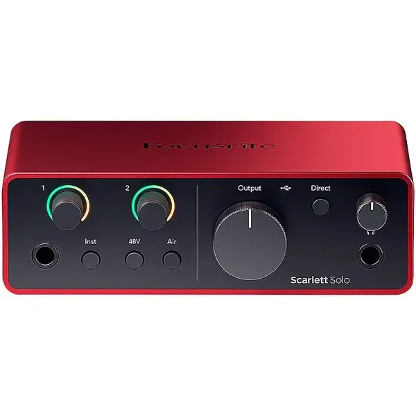 Внешняя звуковая карта Focusrite Scarlett Solo USB-C Audio Interface (Gen 4)