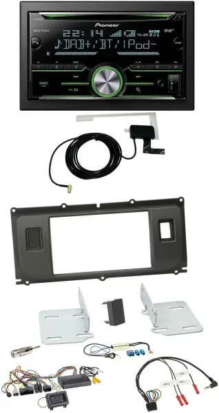 Pioneer CD USB Lenkrad Bluetooth 2DIN DAB Autoradio für Land Rover Evoque Blinds