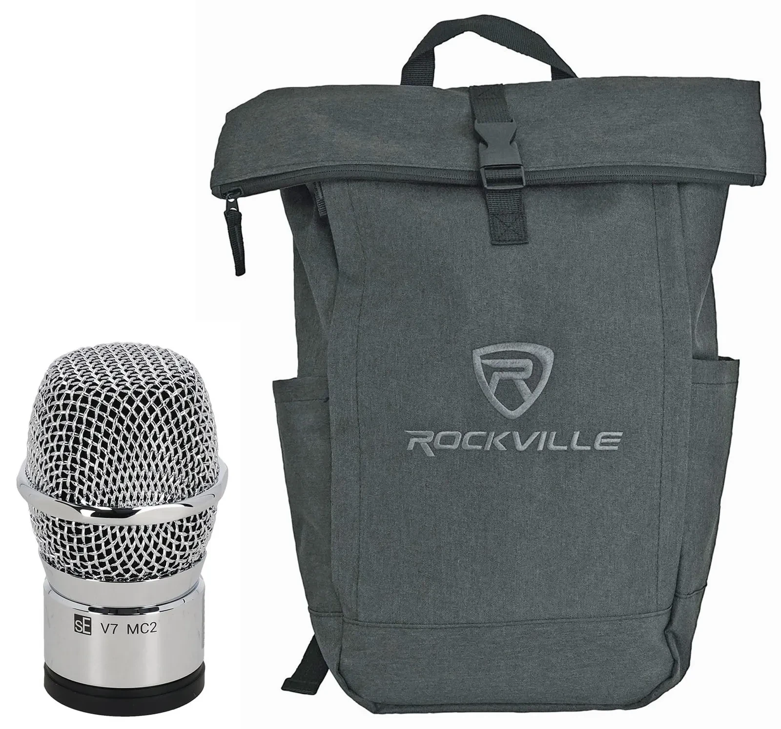 Se Electronics V7 MC2 Chrome Wireless Mic Capsule for Sennheiser Transmitter+Bag