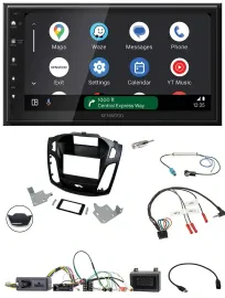 Kenwood DAB Bluetooth USB Lenkrad 2DIN Autoradio für Ford Focus 2014-2018