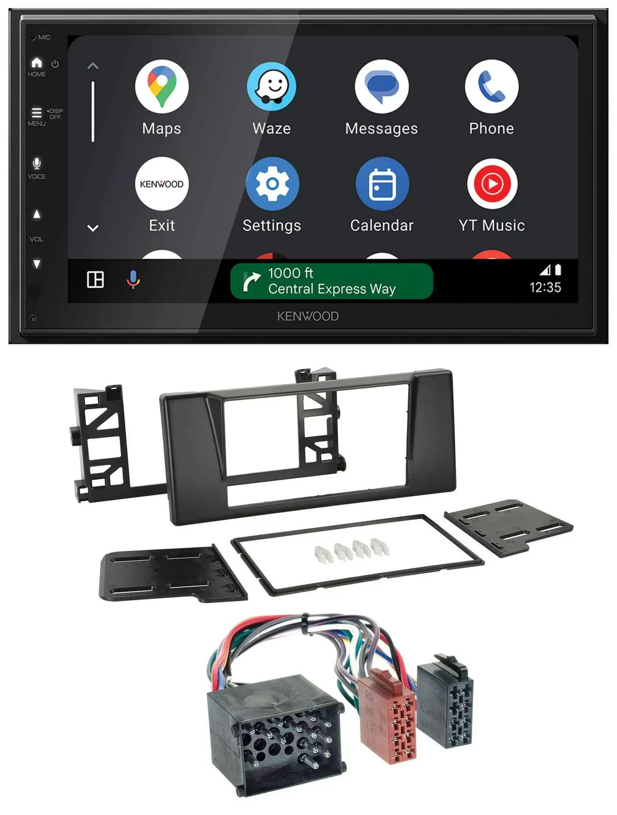 Автомагнитола для BMW 5 (E39), X5 Kenwood 2DIN, DAB, Bluetooth, USB, MP3, разъём Rundpin