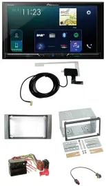 Pioneer 2DIN DAB USB MP3 Bluetooth Autoradio für Ford Fiesta Focus 2004-2008 sil