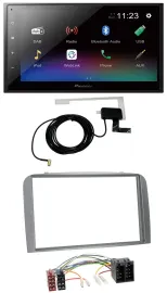 Pioneer DAB MP3 Bluetooth 2DIN USB Autoradio für Alfa Romeo 147 GT 00-10 silber