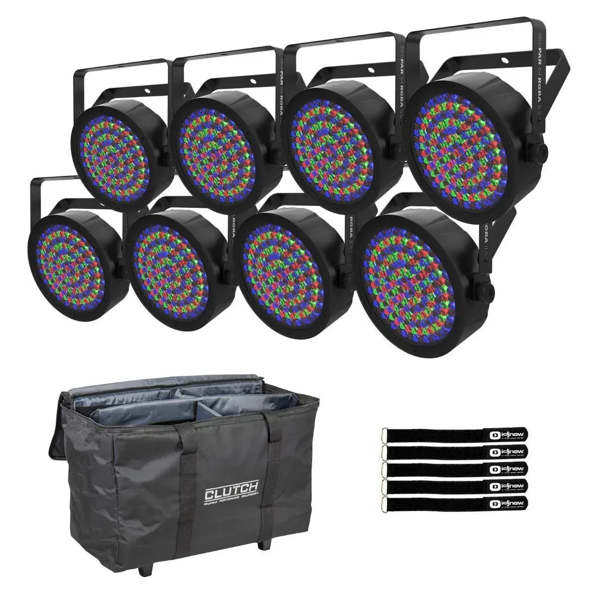 Светодиодный прибор Chauvet DJ SlimPAR 64 RGBA ILS Compact с аксессуарами (8 штук)