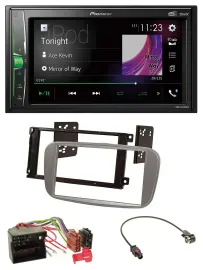 Pioneer 2DIN MP3 DAB USB Bluetooth Autoradio für Ford Mondeo 07-14 S-Max silber