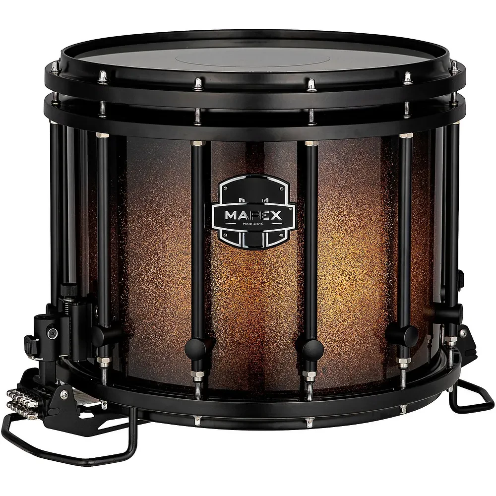 Mapex Quantum Mark II Classic Snare Drum wBlack HW 14 x 12 in Gold Sparkle Brst