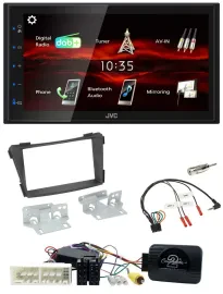 JVC USB Bluetooth Lenkrad DAB 2DIN Autoradio für Hyundai i40 VF ab 16 schwarz