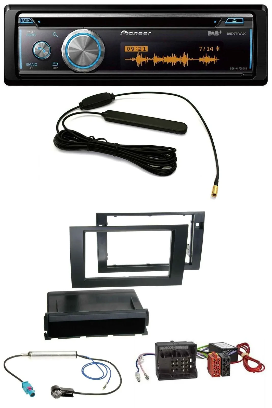 Pioneer CD USB Bluetooth DAB MP3 Autoradio für Audi A4 B7 04-08 Symphony Aktivsy