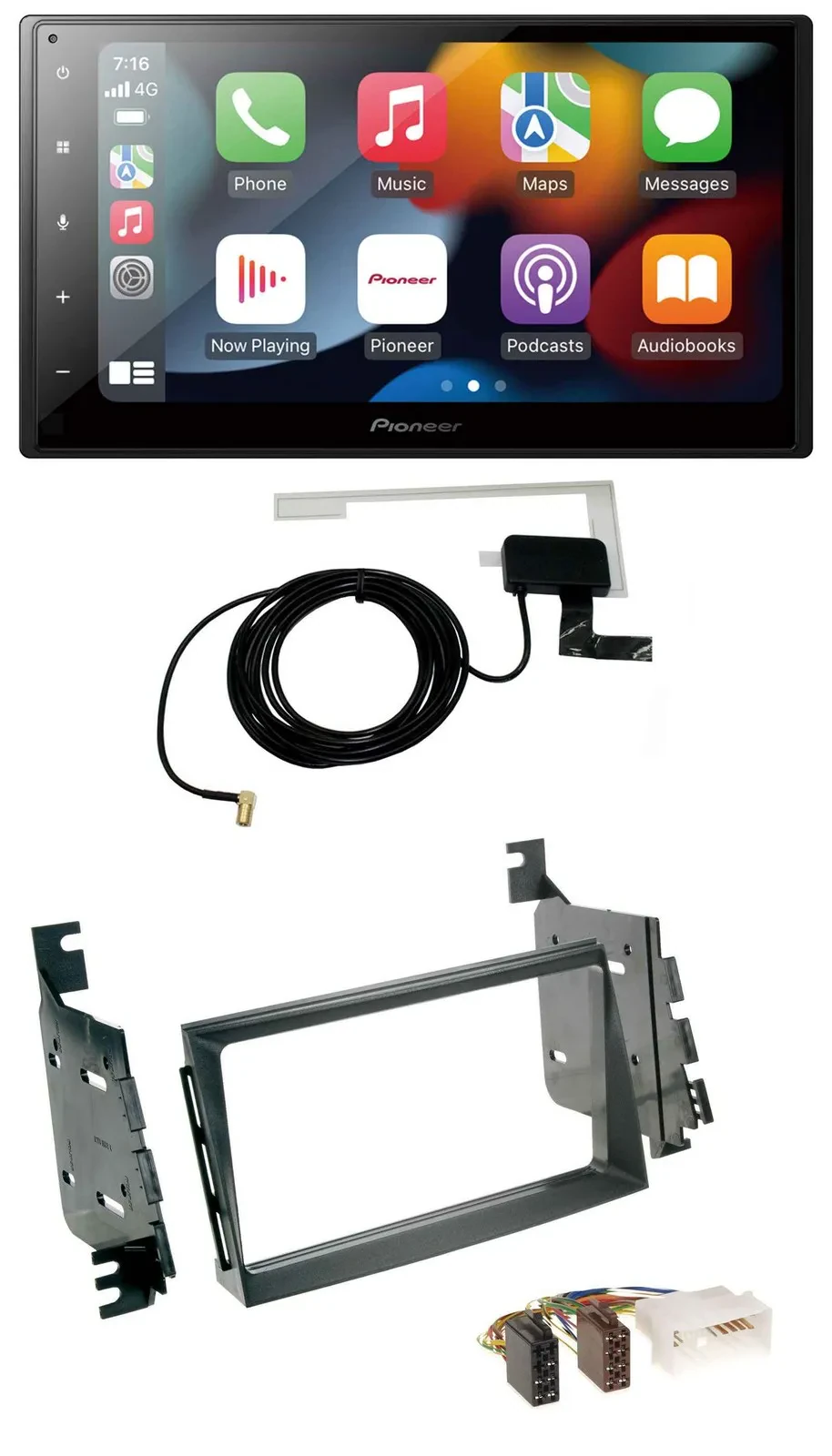 Pioneer MP3 USB Bluetooth DAB 2DIN Autoradio für Hyundai Azera Japan USA Grandeu