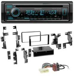Автомагнитола для Nissan Cube (с 2009), Frontier (с 2013) Kenwood Bluetooth, DAB, USB, CD, MP3