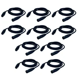 DMX-кабель American DJ AC3PDMX5 Black 1.5 м (10 штук)