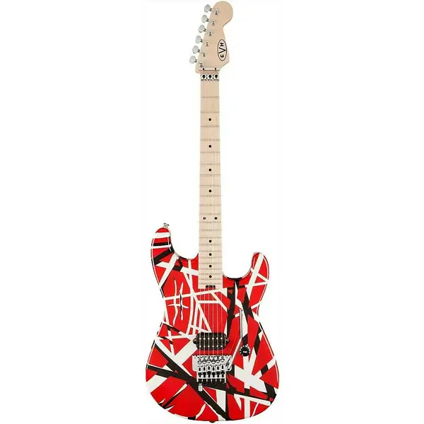 Электрогитара EVH Striped Series Red with Black Stripes