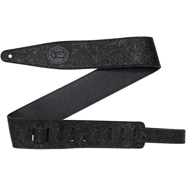 Ремень для гитары Levy's Florentine Leather Guitar Strap Black